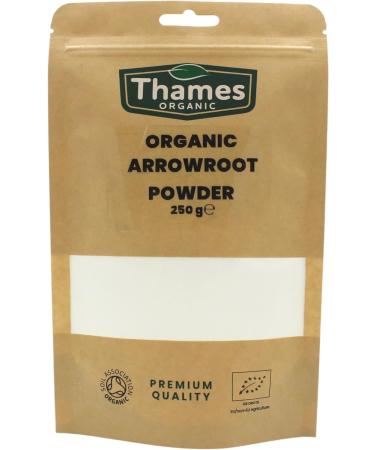 Organic Arrowroot Powder 500g - Non-GMO Thickening Agent for Baking/Cooking - Vegan Certified - Thames Organic - Buy Online on GoSupps.com