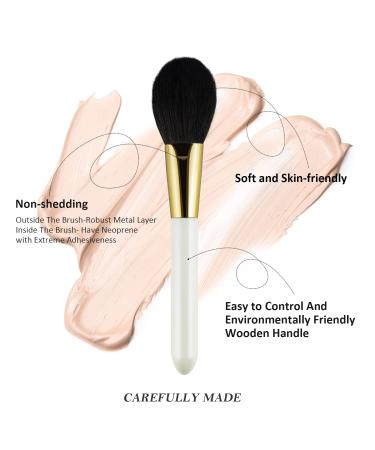 12-Piece White Makeup Brush Set with Travel Storage Bag - Foundation, Powder, Eyeshadow, Concealers, Blush Brushes - Makeup Kit for Face - Professional Beauty Tools - Buy Online on GoSupps.com