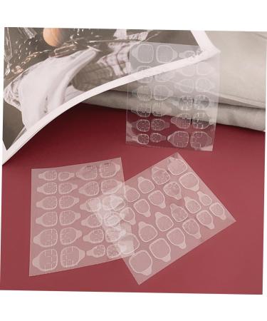 FOMIYES 20 Sheets nail stickers Label invisible sticker nails waterproof stickers plastic Adhesive nail adhesive press on sticky tabs nail stickers high viscosity double sided tape - Buy Online on GoSupps.com