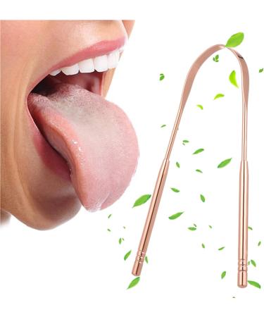 Mingqian Stainless Steel Tongue Scraper Set - 2 Pieces with Metal Storage Box | Fresh Breath & Mouth Care - Multicolor - Buy Online on GoSupps.com