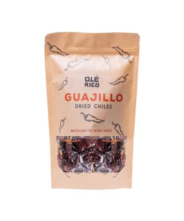 OL RICO - Dried Guajillo Chiles Peppers 4 oz - Natural and Premium. Great For Mexican Recipes Like Mole, Tamales, Salsa. Resealable Kraft Bag Guajillo 4 Ounce (Pack of 1)