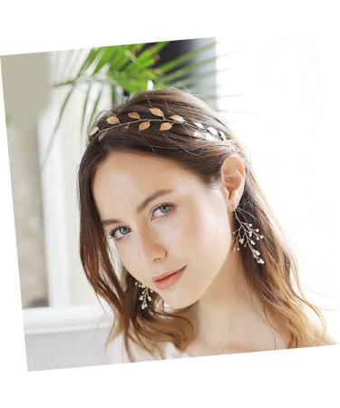 minkissy Gold Headband Hair Bands for Women's Hair Gold Tiara Headwear for Women Crystal Headpiece Hair Jewels for Women Bridal Headpiece Hair Accessory for Women Wedding Bride Accessories - Buy Online on GoSupps.com