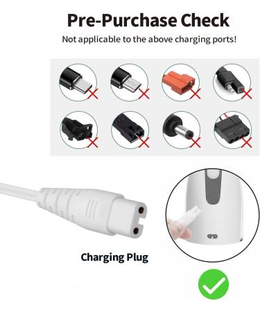 USB Charging Cable for Water Flossers - Portable Cordless Oral Irrigator Replacement Charger for Nicwell Fairywill & More - 4.1FT - Buy Online on GoSupps.com