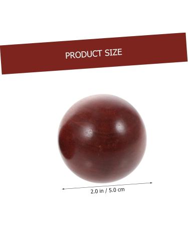 Fomiyes Handball Massage Balls - Portable Small Wooden Beads & Foam Health Balls for Hand Therapy | Mahogany Fitness Massage Roller - Buy Online on GoSupps.com
