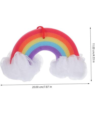Buy 2pcs Rainbow Bath Sponges - Exfoliating Mesh Pouf Shower Balls for a Luxurious Bath Experience | Bath Accessories & Loofah Scrubber - Buy Online on GoSupps.com
