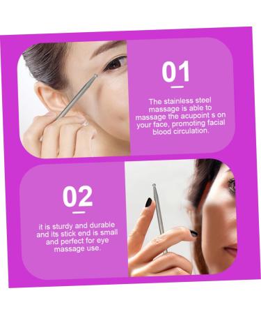 Healeved Face Acupuncture Rod & Pen - Precision Acupressure Massage Device for Body Meridian & Ear Points - Stainless Steel - Buy Online on GoSupps.com