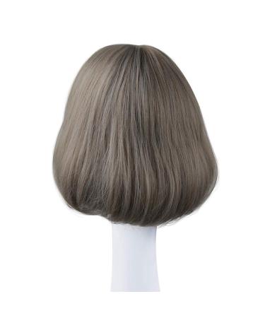 BGHJUE Short Curly Wig for Women - Natural Fluffy Bobo Style with Pear Flower Head Buckle - Buy Online on GoSupps.com