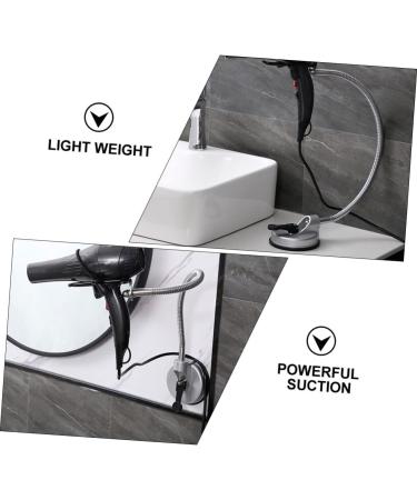 Beavorty Hair Rack Storage Hands Rotating Bracket Bathroom Cup Blow Stand Dryer Hand Suction Holder - Buy Online on GoSupps.com