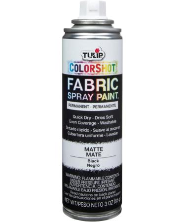 Tulip ColorShot Instant Fabric Spray Color 3oz - Black - Buy Online on GoSupps.com
