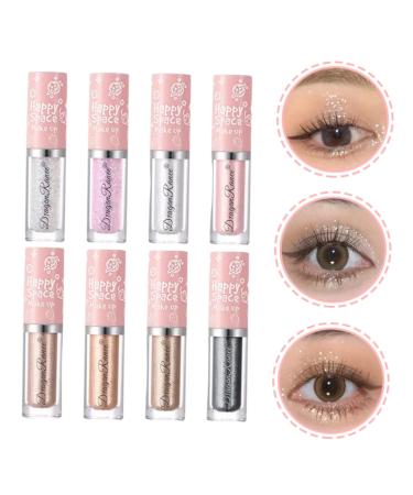 Angoily 8pcs Metallic Cream Eyeshadow Sticks - Korean Glitter Makeup & Shimmer Eye Liner - Buy Online on GoSupps.com