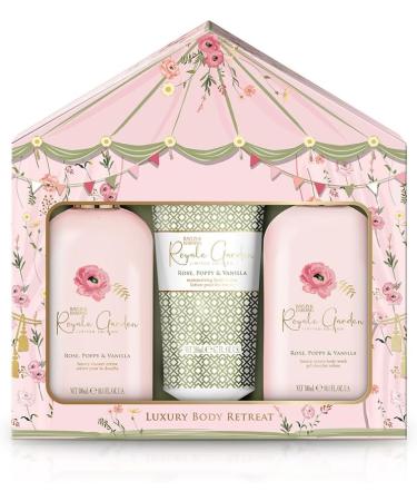 Baylis & Harding Royale Garden Rose Poppy & Vanilla Luxury Bathing Set - Vegan Friendly - Buy Online on GoSupps.com