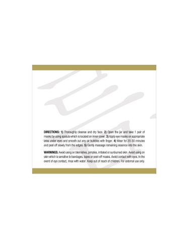 masque BAR Gold Hydrogel Eye Mask Patches - 30 Pairs | Korean Under Eye Skin Care for Dark Circles, Elasticity, and Puffiness - Buy Online on GoSupps.com