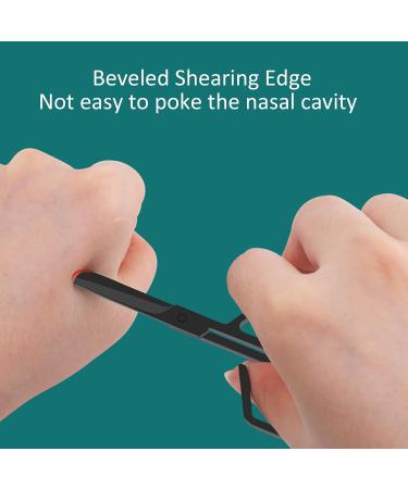 Nose Hair Scissors Beard Nose Hair Trimming Scissors Stainless Steel Nose Hair Scissors Oblique Angle Nose Hair Trimming Scissors (Black) - Buy Online on GoSupps.com
