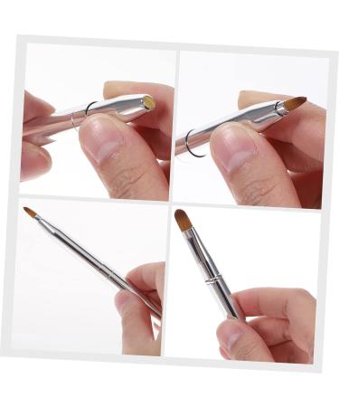 Angoily Double Ended Lipstick Brush Lip Double Ended Lipstick Brush for Women - Reusable & Portable Lipstick Applicator Eyeshadow Lip Brush Cosmetic Miss Beauty Products Artificial Fiber - Buy Online on GoSupps.com