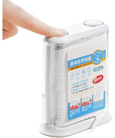 Portable Dental Dispenser: Refillable Pop-Up Tooth Silk Organizer for On-the-Go Dental Care | Transparent Case for Adults - Buy Online on GoSupps.com