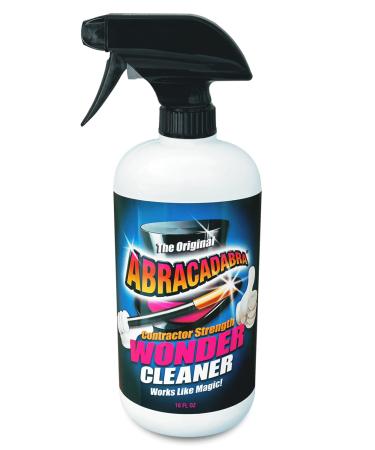 Abracadabra Wonder Cleaner - As Seen on TV - 16 fl oz - Professional Strength Stain Remover - Removes Tar Adhesives Stickers Sap Grease Oils & More on Most Surfaces - Better Stronger Faster
