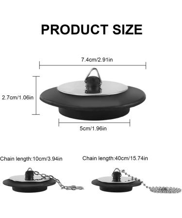 Upgrades Sink Stoppers Set Rubber Drain Plugs with Hand Hook Simple Installation Suitable for Kitchen & Bathroom Sinks 5cm sets - Buy Online on GoSupps.com