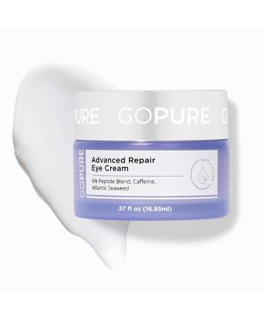 goPure Advanced Repair Eye Cream - Under Eye Cream for Puffiness, Bags, and Dark Circles, Visibly Improve the Look of Fine Lines, Wrinkles, and Crows Feet - 0.57 fl oz - Buy Online on GoSupps.com