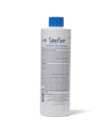 Salon Care 30 Volume Clear Developer - Stabilized Formula for Consistent Gray Coverage | 16 Ounce - Buy Online on GoSupps.com