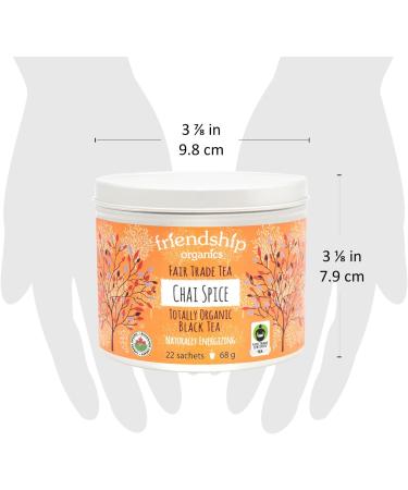 Friendship Organics Chai Spice Tea Bags Organic and Fair Trade Black Tea 22 Count - Buy Online on GoSupps.com