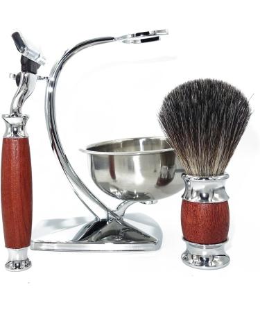 Buy HRTC Men's Razor Set - Fashionable Safety Razor Brush & Soap Cup Holder (15x20cm) - International Shipping - Buy Online on GoSupps.com
