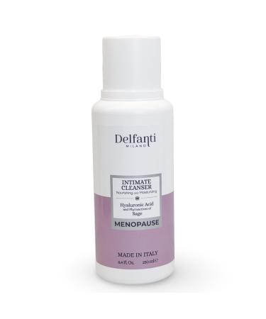 Delfanti Milano MENOPAUSE Intimate Cleanser Nourishing and Moisturizing Hyaluronic Acid and Phytoactives of Sage Made in Italy 8.4 oz