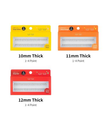 Buy CCAMBBAK Original Light/Thick Eyelashes - 12mm Thick Black 2Point | International Shipping Available - Buy Online on GoSupps.com