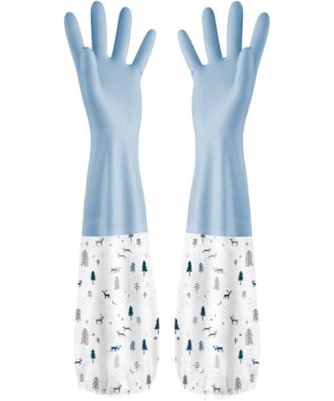 Dishwashing Gloves Thickened Rubber Gloves Winter Laundry Warm Waterproof Gloves Winter Home Latex Gloves Pink NO.3 S - Buy Online on GoSupps.com