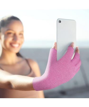 Duerer Arthritis Compression Gloves for Women and Men - Pain Relief for Rheumatoid, RSI, Carpal Tunnel - Purple (L) - Buy Online on GoSupps.com