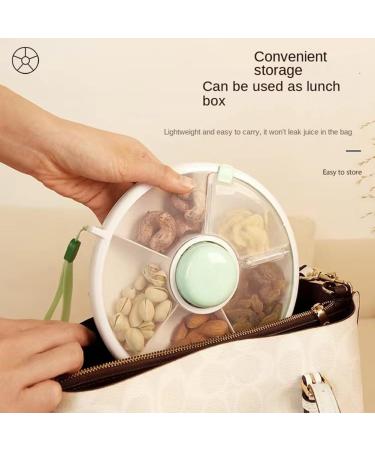 Grendly Snack Spinner for Kids - Rotatable Melonic Sweets & Seeds Organizer - Coral Pink Snack Container - Buy Online on GoSupps.com