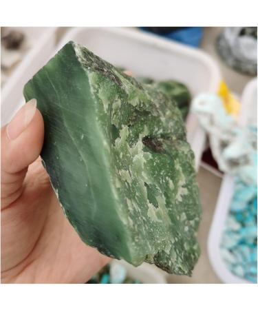 Natural Green Jasper Stone Rock Quartz Raw Rough Minerals Specimen Gem Reiki Home Decoration Crafts DIY Gift Decoration ZJGIDTEM (Size : 450-500g) - Buy Online on GoSupps.com