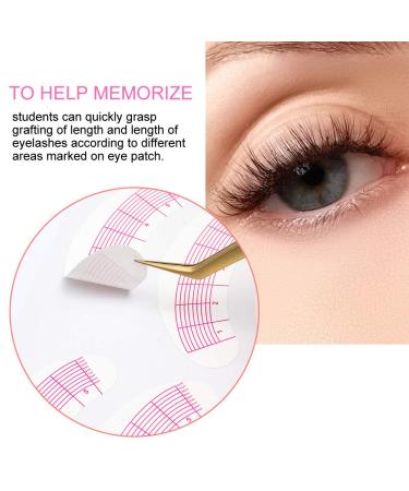 Eyelash Extension Glue Sticker Pads - 175 Pairs for Perfect Eye Positioning & Isolation - Includes Length Size Tips - Buy Online on GoSupps.com