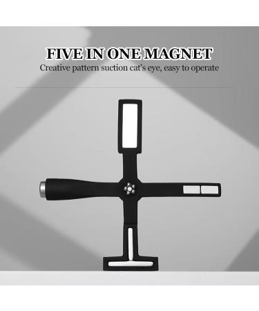 Nail Cat Eye Magnet Nail Polish Magnet with Cross Shape Cat Eye Gel Magnet 5-In-1 Gel Manicure Magnet Multifunctional Magnetic Nail Tool for Home Nails Diy for Working Wedding Travelling - Buy Online on GoSupps.com