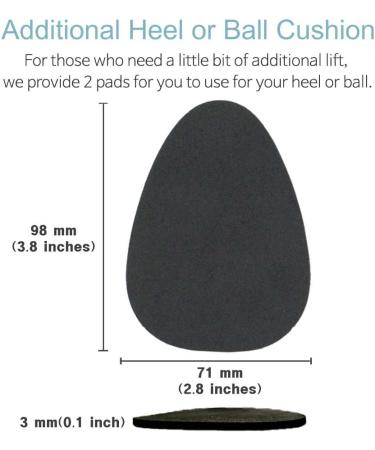 Adjustable Shoe Lifts Insoles for Leg Length Discrepancies - Full Length (1 Left + 2 Fillers) - Buy Online on GoSupps.com