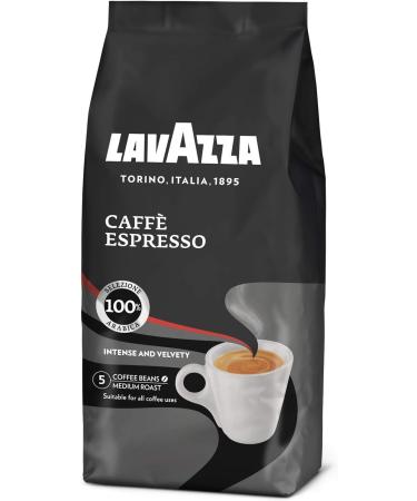 Lavazza Classic Italian Espresso Natural Bean Coffee Ideal for Espresso Machine with Floral Aromatic Notes 100% Arabic  - Buy Online on GoSupps.com