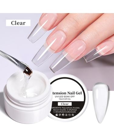 Nail Extension Builder Gel - Clear UV/Led Base Building Gel for Repair & Strengthening - Buy Online on GoSupps.com