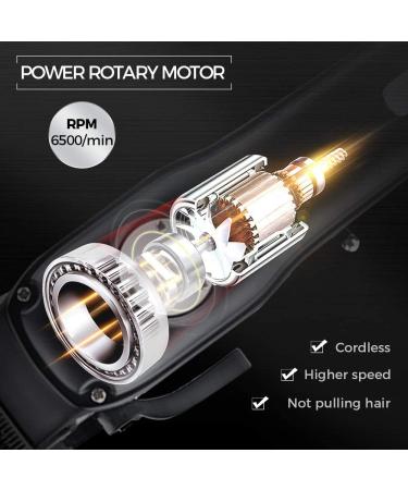 Professional Cordless Hair Clipper Trimmer Kit with Charging Stand - 8 Guided Combs Included for Men's Haircut Grooming at Home or Barbershop - Buy Online on GoSupps.com