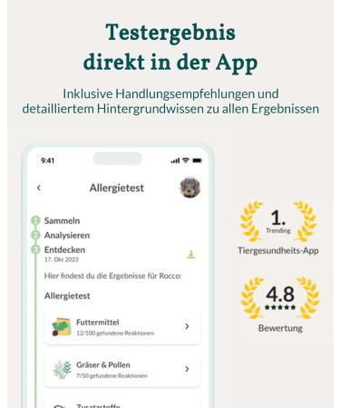 Vetevo Dog Allergy Test - 150+ Intolerances Saliva Sample for Itching & Digestive Issues - Test Winner - Buy Online on GoSupps.com