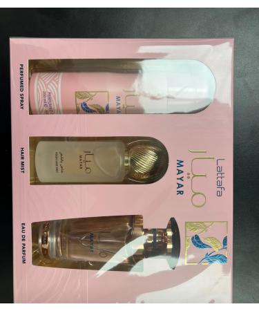 Mayar Women's Perfume Gift Set 100ML Eau de Parfum 200ML Deodorant 50ML Hair Mist