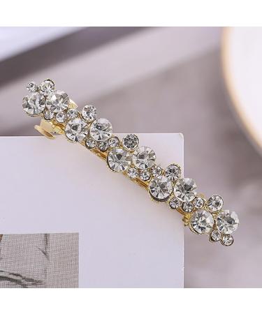 CLSSLVVBN Elegant Pearl Spring Hair Clips Pin For Women Girls Versatile Hairpins For Any Occasion Girls Elegant Barrettes Hairpins E8407White Diamonds - Buy Online on GoSupps.com