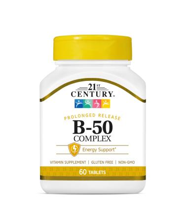 21st Century Complex B-50 Tablets Prolonged Release - 60 ct Pack of 3