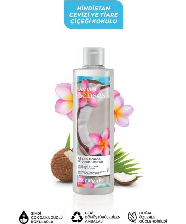 Avon Senses Aloha Monoi Shower Cream Coconut &. Tiara Flower 250ml - Buy Online on GoSupps.com