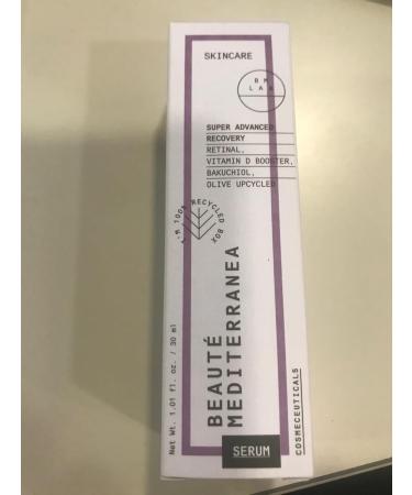 Beaut Mediterranea Super Concentrated Serum with Natural Retinal - 30 ml - with Bakuchiol and Vitamin D Booster - Optimal Tolerance - 100% Vegan - Super Advanced Recovery Serum - Buy Online on GoSupps.com