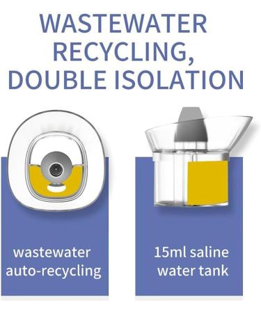 Neti Pot Sinus Rinse Bottle Portable Electric Nasal Irrigator Sinus Rinse Kit with 3 Modes 120S Intelligent Timing 15ml Water Tank Wastewater Auto-Recycling for Sinusitis Sneezing Allergic Rhin - Buy Online on GoSupps.com