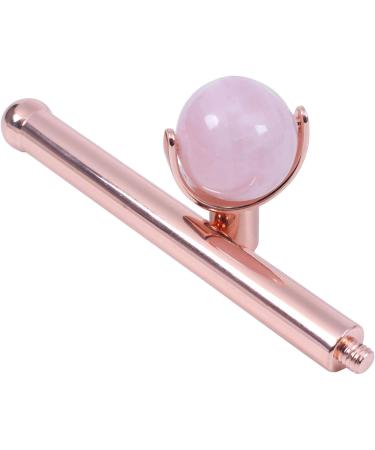 Panysilioer Eye Jade Roller Stainless Steel Natural Quartz Roller Eye Jade Roller Slimming Anti Wrinkle Cellulite Face Beauty Crystal Stone Tool Pink Roller+ Handle - Buy Online on GoSupps.com