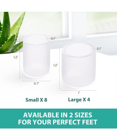Welnove 10 Pack Toe Caps & 12-Pack Aloe Vera Infused Silicone Toe Protectors - Buy Online on GoSupps.com