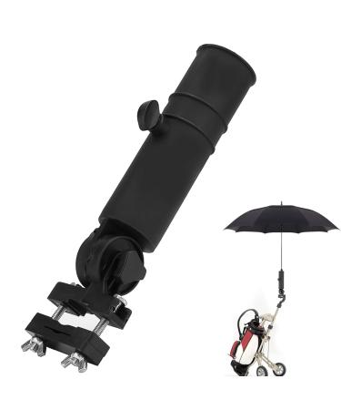 OhhGo Golf Trolley Umbrella Holder Universal Golf Cart Umbrella Stand for Golf Cart Handles Black