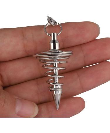 Buy Kyeygwo Radiesthesia Spiral Pendulum - Esoteric Metal Divination Jewelry for Meditation & Reiki Healing - International Shipping Available - Buy Online on GoSupps.com