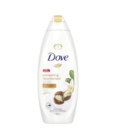Dove Body Wash Shea Butter with Warm Vanilla 650 ML Dove Shea Butter Body Wash 1 count (Pack of 1)
