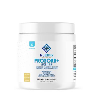 NuEthix Formulations Prosorb+ Magnesium Dietary Supplement Magnesium Blend to Support Physical and Mental Wellness 30 Serving Bottle